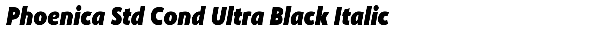 Phoenica Std Cond Ultra Black Italic image